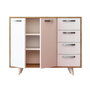 Hanah Home Armario Multiusos Waga Roble y Blanco